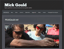 Tablet Screenshot of mickgould.net
